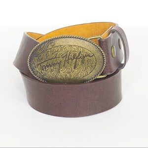TOMMY Hilfiger brown leather belt